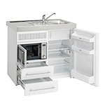 Silver 1000mm Commercial Mini Kitchen