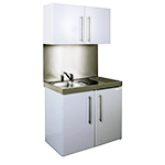 Bronze Eyeline 900mm Commercial Mini Kitchen with Wall Cupboards