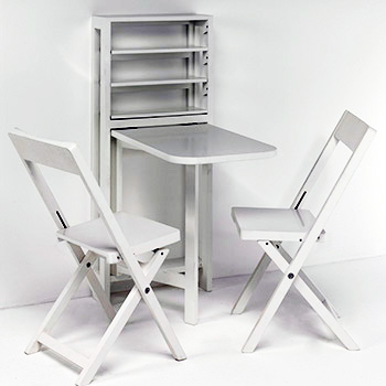 TL-STW Small White Table and Chair Set