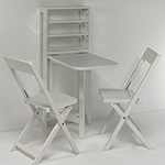 Small White Dining Table and Chair Set